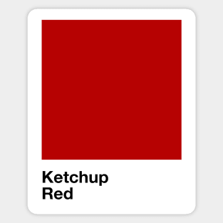 Pantone Ketchup Sticker